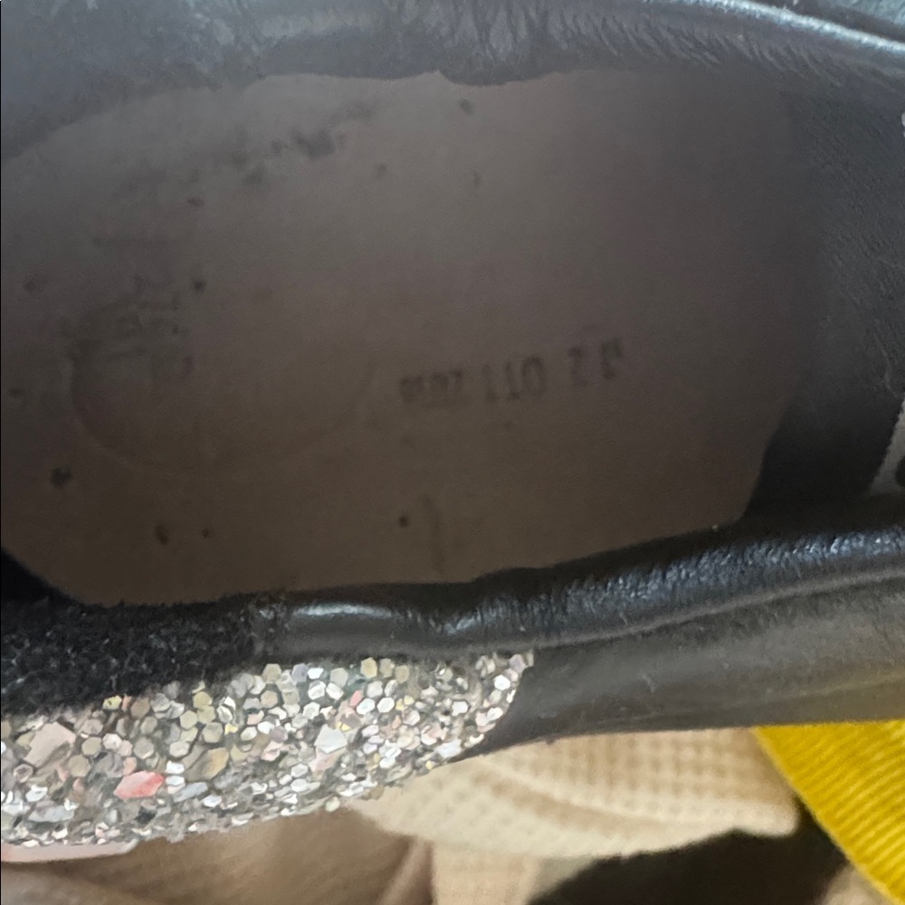 Golden Goose Superstar Leather Black & Glitter Low-Top Sneakers - Picture 6 of 7